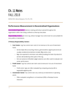 Chapter 11 Notes