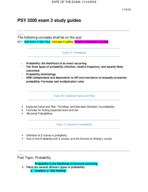 Psy 3200 K1 Study Guide