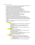 Chapter 12- Cell Cycle