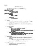 HDFS 005: Review Guide Exam 3