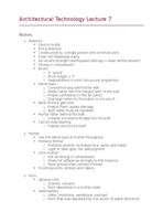 Architectural Technology Lecture 7 Notes