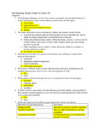 Microbiology Exam 3 Study Guide 