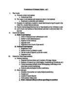 Foundations of Criminal Justice Notes - 11/7