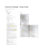 American Heritage - 2 midterm 