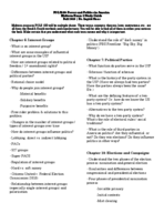 POLS 100-150 Exam 3 Study Guide