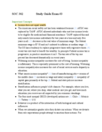 SOC 302 Study Guide Exam #3