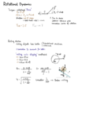Physics 201, week9 notes