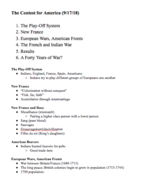 History 1114 Week 3 Notes