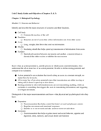 Psychology Unit 2 Study Guide and Objectives