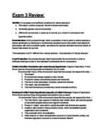 Exam 3 Study Guide