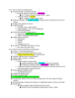 General Chemistry midterm study guide