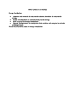 HMGT 2460 NUTRITION SCIENCE CH.8 NOTES