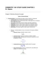 Chemistry 1301 Study Guide Chapter 3