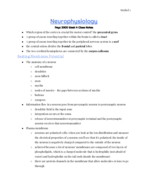 Brain & Behavior Week 3 Class Notes