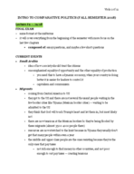 Intro To Comparative Politics
