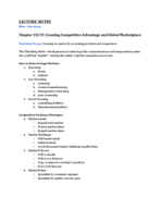 BA 390 - Lecture and Textbook Notes - Week 9