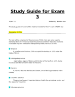 Exam 3 Study Guide