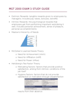 MGT 2000 EXAM 3 STUDY GUIDE