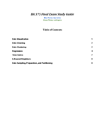 BA 375 Final Exam Study Guide
