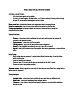 Final study guide 