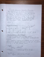 Final Study Guide for Organic Chemistry II
