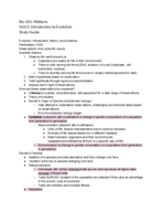Bio 101: Unit 2 Midterm Study Guide