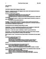 BSL 460 FInal exam study guide