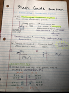 Precalc, Study Guide