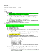 Week 12 Notes