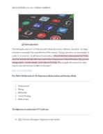 Survey of Media, Week 1-12 notes