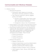 Nursing Class Notes - Week 13 - Pediatric Skin and Renal Disorders; Communicable Diseases 