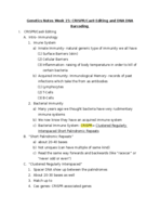 Week 15 Notes