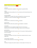 American Government Final Study Guide