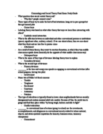 Criminology and Social Theory Final Study Guide 