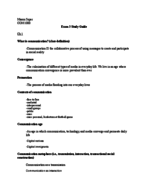 Com 1000 Final exam study guide