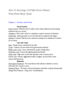 Intro to Sociology FInal Exam Guide