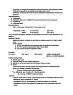 Chem 1110 Final Study Guide
