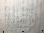 Last week notes
