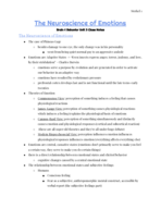 Brain & Behavior Week 8 Class Notes