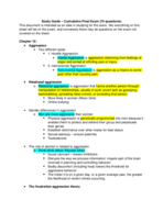 PSYC 231 Social Psychology Final Exam Study Guide