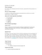 psychology 101 review prt#1