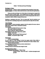 PSY 120 - Module 1