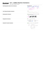 Reactions - Sub, Elim, Addn