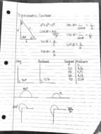 Math 005- Trignometry notes 