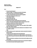 African-American Religion Assignment# 11