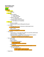 BIO 123, Week 1 Lecture Notes