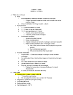 Biochemistry 4511, Chapter 2: Water