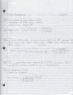 Physics 2 Week 1 notes/homework