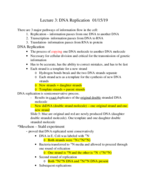 Genetics Week 2 Lecture Notes