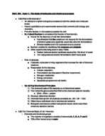 BIOC 384 (Topics 1.1 and 1.2) Week 1 Notes 